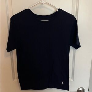 Ralph Lauren Black Crew Neck T-Shirt with Polo Pony